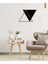 - Balance Of Triangles Metal Duvar Tablosu - Ev Duvar Dekorasyonu - 50 X 34 - Cm -Siyah - Deco-034 2