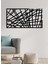 - Nested Lines Metal Duvar Tablosu - Ev Duvar Dekorasyonu - 50 X 85 - Cm -Siyah - Deco-059 4