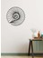 - Shell Flower Metal Duvar Tablosu - Ev Duvar Dekorasyonu - 50 X 50 - Cm -Siyah - Deco-121 3