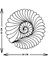 - Shell Flower Metal Duvar Tablosu - Ev Duvar Dekorasyonu - 50 X 50 - Cm -Siyah - Deco-121 5