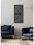 - Line Metal Duvar Tablosu - Ev Duvar Dekorasyonu - 45 X 90 - Cm -Siyah - Deco-003 1