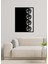 - Gül Dizisi Metal Duvar Tablosu - Ev Duvar Dekorasyonu - 35 X 45 - Cm -Siyah - Deco-134 3