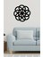 - Oriental Çiçek Metal Duvar Tablosu - Ev Duvar Dekorasyonu - 60 X 60 - Cm -Siyah - Deco-141 3