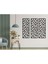 - Geometric Line-16 Metal Duvar Tablosu - Ev Duvar Dekorasyonu - 100 X 100 - Cm -Siyah - Deco-193 1
