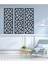 - Geometric Line-16 Metal Duvar Tablosu - Ev Duvar Dekorasyonu - 100 X 100 - Cm -Siyah - Deco-193 3