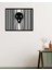 - Line Çığlık Tablo Metal Duvar Tablosu - Ev Duvar Dekorasyonu - 50 X 40 - Cm -Siyah - Deco-169 2