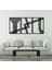 - Geometric Line Metal Duvar Tablosu - Ev Duvar Dekorasyonu - 71 X 150 - Cm -Siyah - Deco-170 1