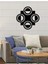 - Kareler Ve Daireler Metal Duvar Tablosu - Ev Duvar Dekorasyonu - 60 X 60 - Cm -Siyah - Deco-131 1
