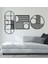 - Living Outline Metal Duvar Tablosu - Ev Duvar Dekorasyonu - 100 X 130 - Cm -Siyah - Deco-047 1