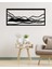 - Sunset Lines Metal Duvar Tablosu - Ev Duvar Dekorasyonu - 90 X 40 - Cm -Siyah - Deco-037 1
