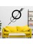 - Daireler Ve Çizgiler Metal Duvar Tablosu - Ev Duvar Dekorasyonu - 80 X 50 - Cm -Siyah - Deco-178 4