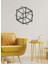 - Iç Içe Geometri Metal Duvar Tablosu - Ev Duvar Dekorasyonu - 50 X 51 - Cm -Siyah - Deco-061 1