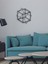 - Iç Içe Geometri Metal Duvar Tablosu - Ev Duvar Dekorasyonu - 50 X 51 - Cm -Siyah - Deco-061 4