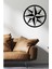 - Pusula Metal Duvar Tablosu - Ev Duvar Dekorasyonu - 60 X 60 - Cm -Siyah - Deco-029 1