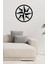 - Pusula Metal Duvar Tablosu - Ev Duvar Dekorasyonu - 60 X 60 - Cm -Siyah - Deco-029 3