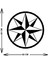 - Pusula Metal Duvar Tablosu - Ev Duvar Dekorasyonu - 60 X 60 - Cm -Siyah - Deco-029 5