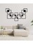 - Artistic Square Metal Duvar Tablosu - Ev Duvar Dekorasyonu - 100 X 55 - Cm -Siyah - Deco-162 1
