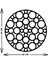 - Bubble Circle Metal Duvar Tablosu - Ev Duvar Dekorasyonu - 60 X 60 - Cm -Siyah - Deco-090 5