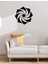 - Döngüsel Mandala Metal Duvar Tablosu - Ev Duvar Dekorasyonu - 50 X 50 - Cm -Siyah - Deco-146 2