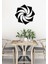 - Döngüsel Mandala Metal Duvar Tablosu - Ev Duvar Dekorasyonu - 50 X 50 - Cm -Siyah - Deco-146 3
