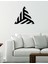 - Prism Triangle Metal Duvar Tablosu - Ev Duvar Dekorasyonu - 50 X 44 - Cm -Siyah - Deco-071 4