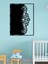 - Çiçeksi Oriantel Metal Duvar Tablosu - Ev Duvar Dekorasyonu - 70 X 53 - Cm -Siyah - Deco-136 3