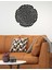 - Brain Circle Metal Duvar Tablosu - Ev Duvar Dekorasyonu - 60 X 60 - Cm -Siyah - Deco-069 1