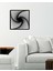 - Twisted Lines Metal Duvar Tablosu - Ev Duvar Dekorasyonu - 45 X 45 - Cm -Siyah - Deco-107 4