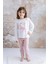 Kız Bebek Tavşan Desenli T-Shirt ve Tayt Ikili Takım - Pembe 2