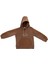 Kız Çocuk Reglan Kollu Baskı Detaylı Kapitoneli Sweatshirt - Kahverengi 1