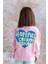 Kız Çocuk Ön Arka Kalp Baskılı Sweatshirt - Pembe 2