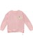 Kız Çocuk Ön Arka Kalp Baskılı Sweatshirt - Pembe 4