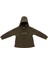 Kız Çocuk Nakış Detaylı Kapitoneli Sweatshirt - Haki 3