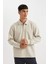 Regular Fit Polo Yaka Yarım Fermuarlı Basic Düz Sweatshirt D2279AX24AU 3