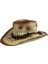 Rüzgar Geçirmez Halat Kot Hasır Şapka Avrupa ve Amerikan Retro Tarzı Batı Kovboy Şapkası Güneş Kremi Içi Boş Caz Şapka (Yurt Dışından) 1