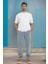 Erkek Pileli Yüksek Bel Bol Kesim Baggy Loose Fit Jean PANTOLON-C354 7