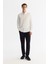 Erkek Beyaz Düğmeli Yaka Pamuklu Soft Touch Regular Fit Gömlek B002036 3