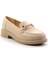 Bej Kadın Loafer Ayakkabı K01714130009 2