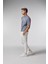 Mavi Düşünen Adam Baskılı Oversize Tshirt 6