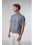 Mavi Düşünen Adam Baskılı Oversize Tshirt 8