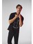 Siyah Düşünen Adam Baskılı Oversize Tshirt 2