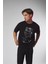 Siyah Düşünen Adam Baskılı Oversize Tshirt 3