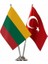 Litvanya ve Türkiye Ikili Masa Bayrağı Seti 1