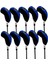 10X Neopren Golf Ütüler Golf I Kılıfı Woods Headcovers Mavi (Yurt Dışından) 2