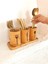 Bambu Altlıklı 3\'lü Çatal Kaşık Bıçak Düzenleyici Set 4 Parça 2
