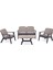 Silva Bahçe Kanepe Takımı, Antresit , 2+1 Oturma Gurubu, Lounge Set Silva, 1