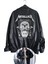 Oversize Metallica Baskılı Streetwear Siyah Astarlı Deri Ceket, Rock Metal Baskılı Ceket 1