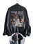 Oversize Ttpd Baskılı Streetwear Siyah Astarlı Deri Ceket, Taylor Swift Baskılı Deri Ceket 1