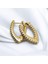 Vip Özel Seri Şık Tasarım Zirkon Taş Işlemeli Gold Küpe 316L Paslanmaz Çelik 4