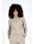 Vegas Kadın Dik Yaka Sweatshirt Vizon 2